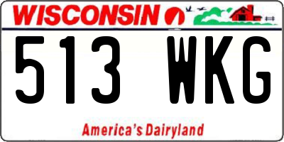 WI license plate 513WKG
