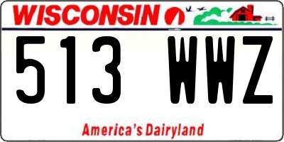 WI license plate 513WWZ