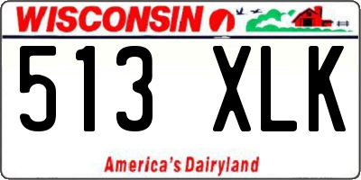 WI license plate 513XLK