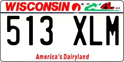 WI license plate 513XLM