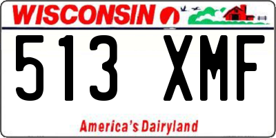 WI license plate 513XMF
