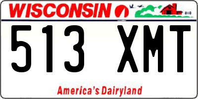 WI license plate 513XMT