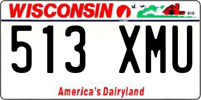 WI license plate 513XMU