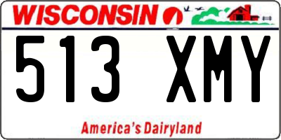WI license plate 513XMY