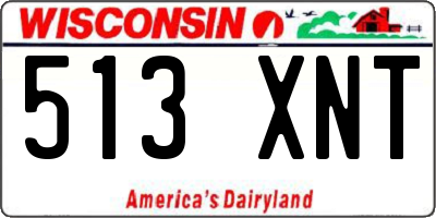 WI license plate 513XNT