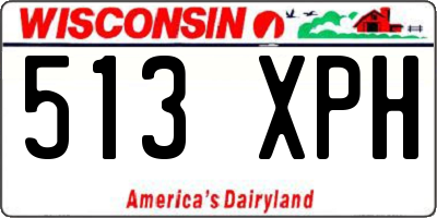 WI license plate 513XPH