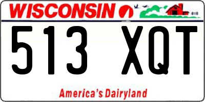 WI license plate 513XQT