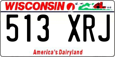 WI license plate 513XRJ