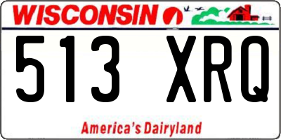 WI license plate 513XRQ
