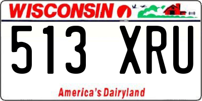 WI license plate 513XRU