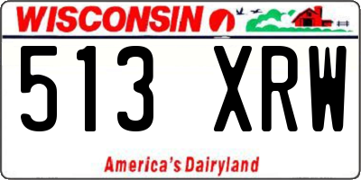 WI license plate 513XRW