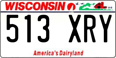 WI license plate 513XRY