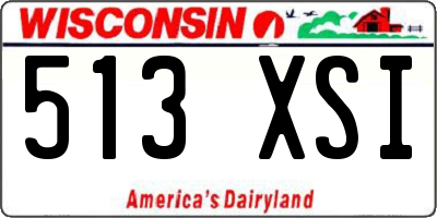 WI license plate 513XSI
