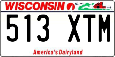 WI license plate 513XTM