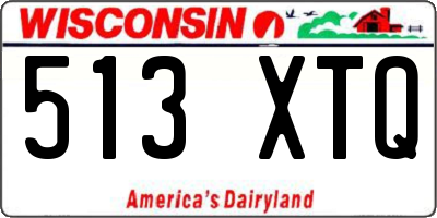 WI license plate 513XTQ