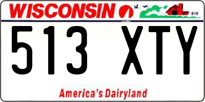 WI license plate 513XTY
