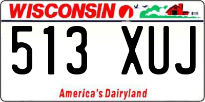WI license plate 513XUJ