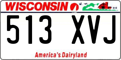 WI license plate 513XVJ