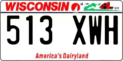WI license plate 513XWH