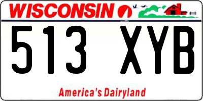 WI license plate 513XYB