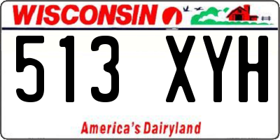 WI license plate 513XYH