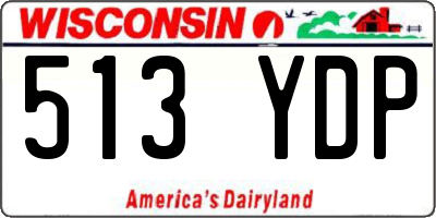 WI license plate 513YDP