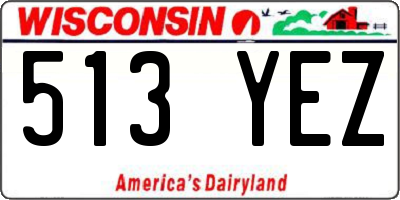 WI license plate 513YEZ