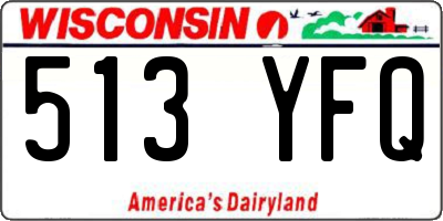 WI license plate 513YFQ