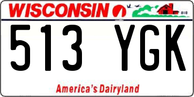 WI license plate 513YGK