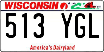 WI license plate 513YGL