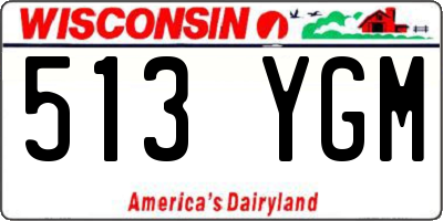 WI license plate 513YGM