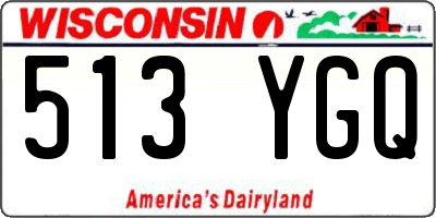 WI license plate 513YGQ