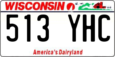 WI license plate 513YHC