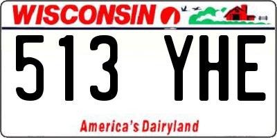 WI license plate 513YHE