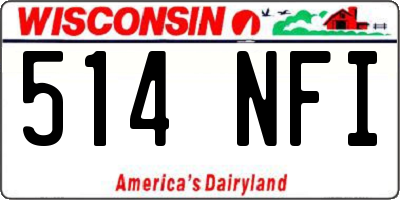 WI license plate 514NFI