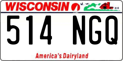 WI license plate 514NGQ
