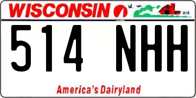 WI license plate 514NHH