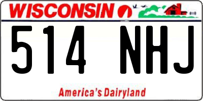 WI license plate 514NHJ