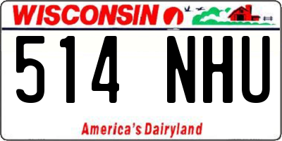 WI license plate 514NHU