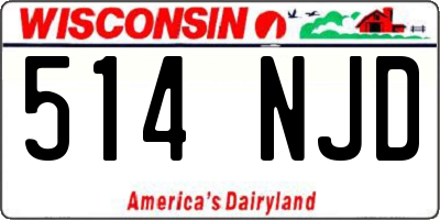 WI license plate 514NJD