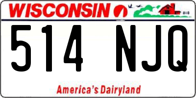 WI license plate 514NJQ