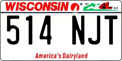 WI license plate 514NJT