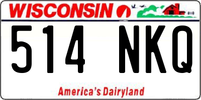 WI license plate 514NKQ