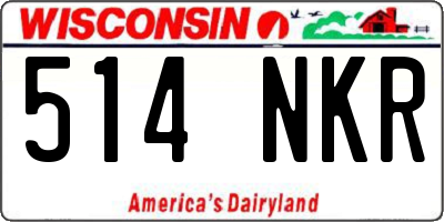WI license plate 514NKR