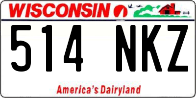 WI license plate 514NKZ