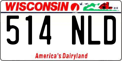 WI license plate 514NLD