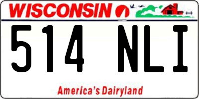 WI license plate 514NLI