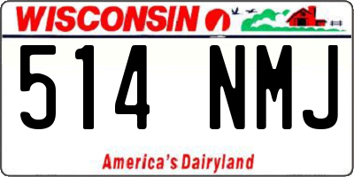 WI license plate 514NMJ