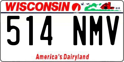 WI license plate 514NMV