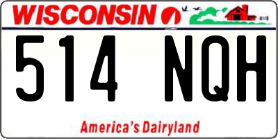 WI license plate 514NQH